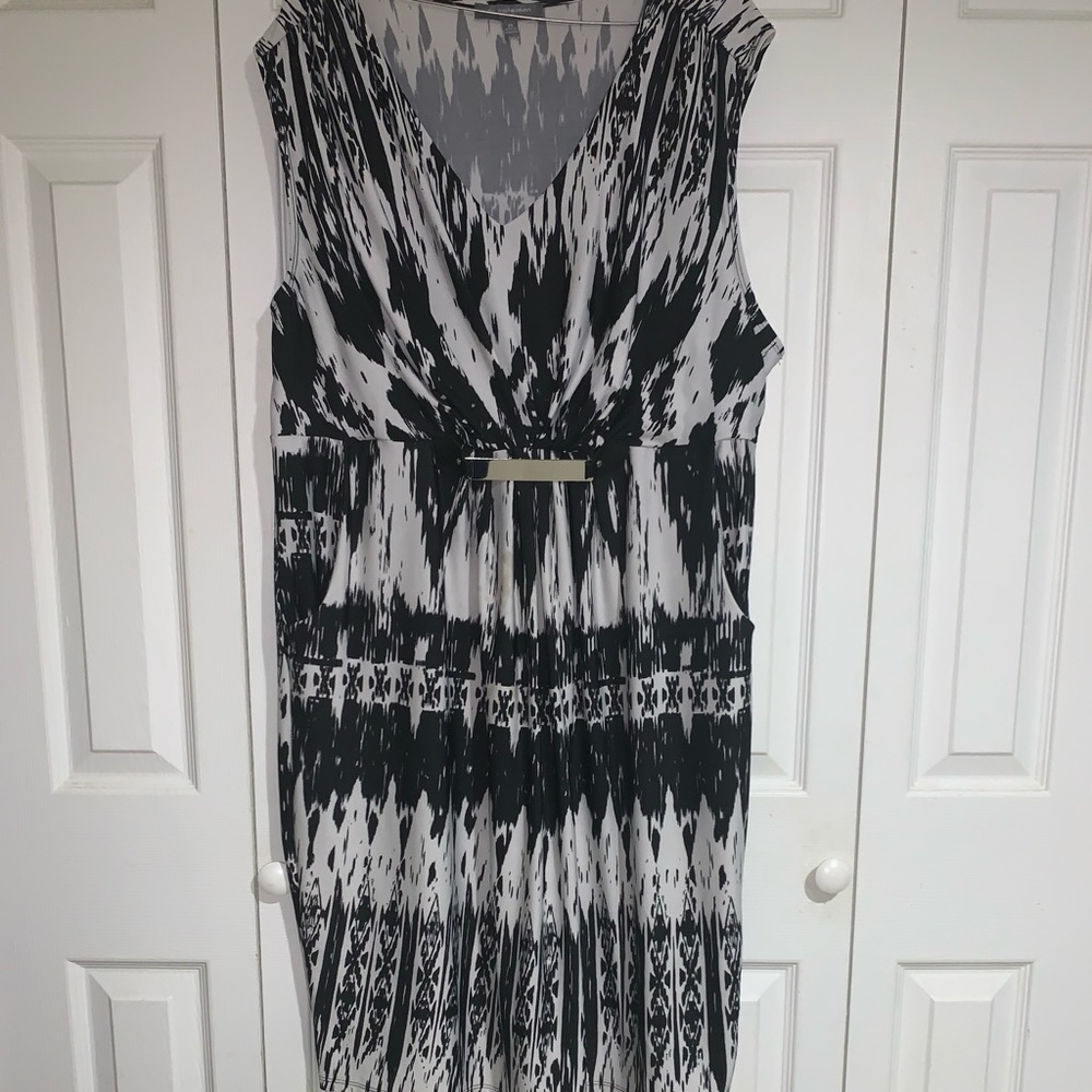 Black and white dress